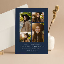 Fotocollage eenvoudige aankondiging afstuderen