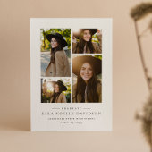 Fotocollage eenvoudige aankondiging van afstuderen