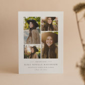 Fotocollage eenvoudige aankondiging van afstuderen