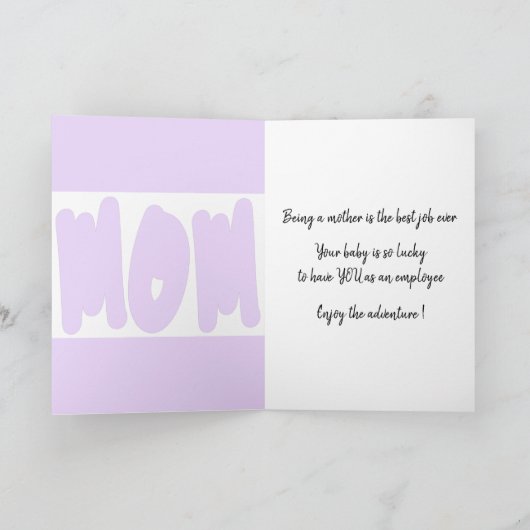 Fotocollage-EERSTE Moederdag kaart (Binnen)