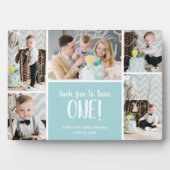 Fotocollage eerste verjaardag fotoplaat (voorkant)