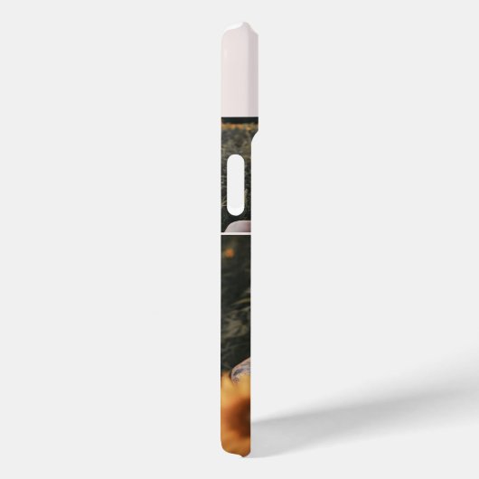 Fotocollage Elegant Monogram Blush Pink Case-Mate iPhone Case (Achterkant / Rechts)