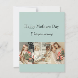 Fotocollage en bericht - gepersonaliseerd cadeau   briefkaart