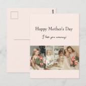 Fotocollage en bericht - gepersonaliseerd cadeau | briefkaart (Voorkant / Achterkant)