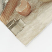 Fotocollage en bericht - gepersonaliseerd cadeau | fleece deken (Hoek)