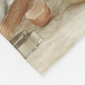 Fotocollage en bericht - gepersonaliseerd cadeau | fleece deken (Hoek)