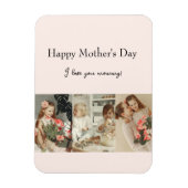 Fotocollage en bericht - gepersonaliseerd cadeau | magneet (Verticaal)