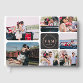 Fotocollage en -monogram | huwelijksgastenboek gastenboek (Voorkant)