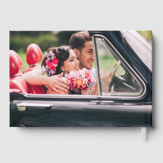 Fotocollage en -monogram | huwelijksgastenboek gastenboek (Achterkant)