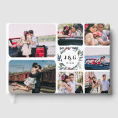 Fotocollage en -monogram | huwelijksgastenboek gastenboek (Voorkant)