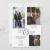 Fotocollage en oversized Ampersand Verloving Kaart (Voorkant)