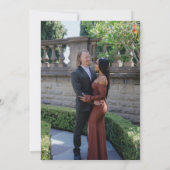 Fotocollage en oversized Ampersand Verloving Kaart (Achterkant)