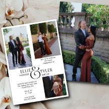 Fotocollage en oversized Ampersand Verloving
