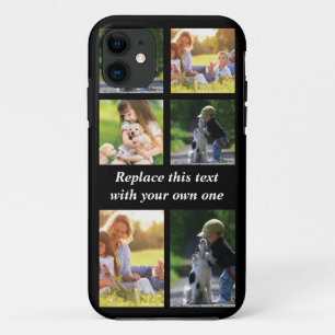 Fotocollage en tekst aanpassen Case-Mate iPhone case