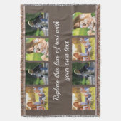 Fotocollage en tekstdeken personaliseren deken (Voorkant Verticaal)