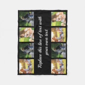 Fotocollage en tekstdeken personaliseren fleece deken (Voorkant)