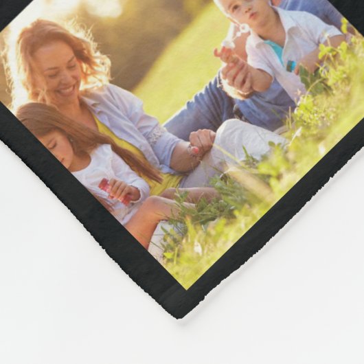 Fotocollage en tekstdeken personaliseren fleece deken (Hoek)