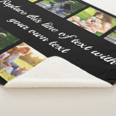 Fotocollage en tekstdeken personaliseren sherpa deken (3/4)