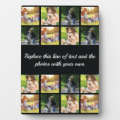 Fotocollage en tekstplak personaliseren fotoplaat (voorkant)
