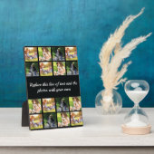 Fotocollage en tekstplak personaliseren fotoplaat (Zijkant)