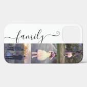 Fotocollage Familie Foto's Sjabloon Calligrafie Case-Mate iPhone Case (Achterkant (horizontaal))