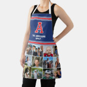 Fotocollage Familie Monogrammed Red Navy Blue Schort (Insitu)