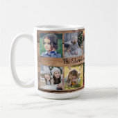 Fotocollage familie Rustisch hout Koffiemok (Links)