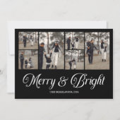 Fotocollage Familie Vrolijk & Helder Kerstmis Feestdagenkaart (Voorkant)