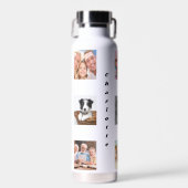Fotocollage familienaam waterfles (Voorkant)
