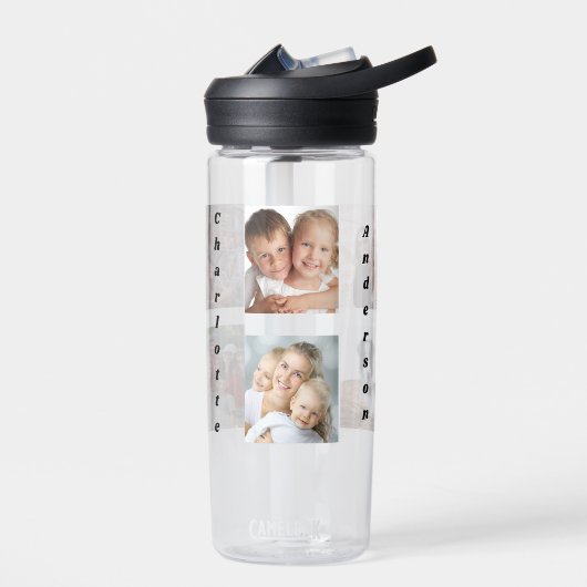 Fotocollage familienaam waterfles (Links)