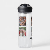 Fotocollage familienaam waterfles (Voorkant)