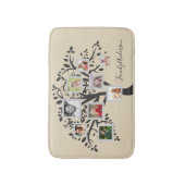 Fotocollage Familiestamboom Sjabloon Persoonlijk Badmat (Voorkant Verticaal)