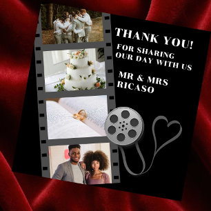 Fotocollage filmstrook Dank u kaart