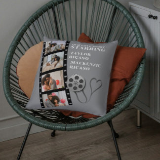 Fotocollage Filmstrook Gepersonaliseerde DIY Aange Kussen