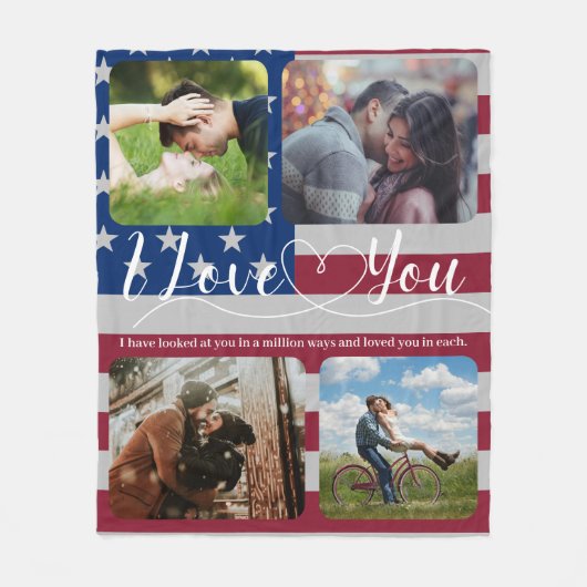 Fotocollage Fleece Deken (Voorkant)