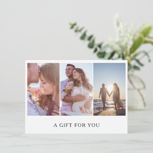 Fotocollage Fotografie Gift Certificate (Staand voorkant)