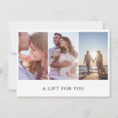 Fotocollage Fotografie Gift Certificate (Voorkant)