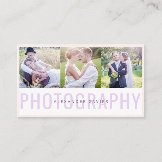 Fotocollage fotografie-Visitekaartje Visitekaartje (Voorkant)