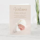 Fotocollage Geboorteaankondiging Gevouwen Kaart (Voorkant)