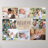 Fotocollage Gelooft een gelukkig Afbeelding te zij Poster (Voorkant)
