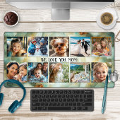 Fotocollage geode minerale kunst bureaumat