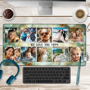 Fotocollage geode minerale kunst bureaumat