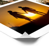 Fotocollage gepersonaliseerde familie perfect poster (Hoek)