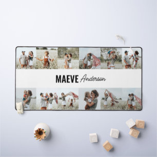 Fotocollage gepersonaliseerde moderne minimale een bureaumat