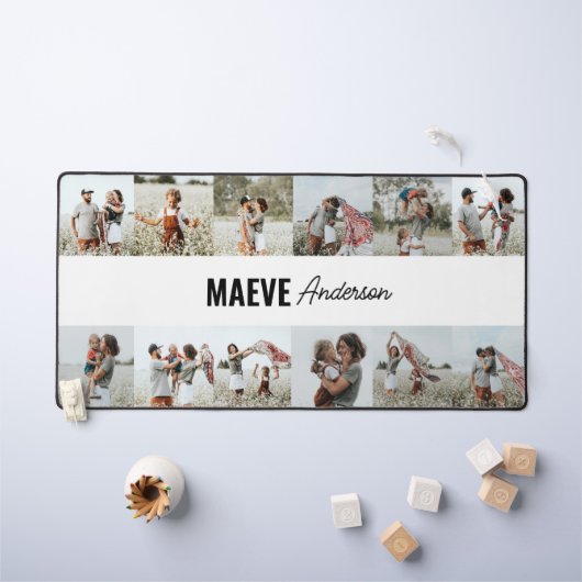 Fotocollage gepersonaliseerde moderne minimale een bureaumat (Kindertafel)