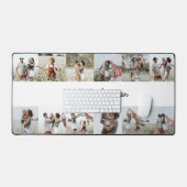 Fotocollage gepersonaliseerde moderne minimale een bureaumat (Keyboard & Muis)