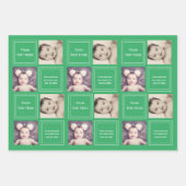 Fotocollage gepersonaliseerde Sjabloon Inpakpapier Vel (Voorkant 3)