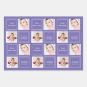 Fotocollage gepersonaliseerde Sjabloon Inpakpapier Vel (Voorkant)