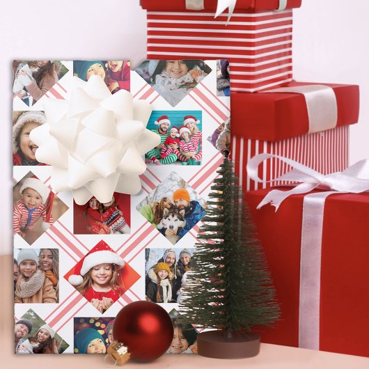 Fotocollage Geplaagd Vakantie Inpakpapier Bladen