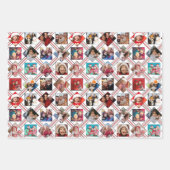 Fotocollage Geplaagd Vakantie Inpakpapier Bladen (Voorkant)